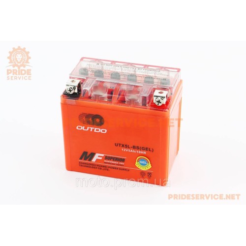 Аккумулятор 12V5Ah UTX5L-BS GEL (L113*W70*H107mm)