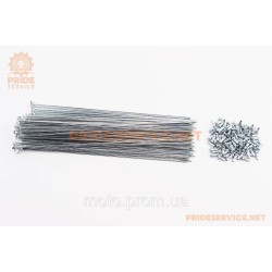 Спиця 14Gx252мм (100шт к-кт), хром Спиця 14Gx252мм (100шт к-кт), хром