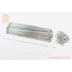 Спица 11Gx293мм усиленная (100шт к-кт), хром Спица 11Gx293мм усиленная (100шт к-кт), хром