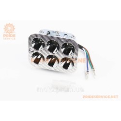 Фари квадратні внутрішня частина 6-LED, 90x65мм, TUNING Фари квадратні внутрішня частина 6-LED, 90x65мм, TUNING