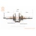 Коленвал 168F/170F (Dшейки-30мм, H-85мм, L-250мм) под шпонку D-20мм